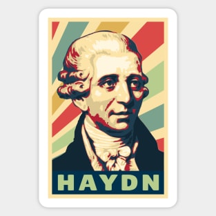 Joseph Haydn Vintage Colors Sticker